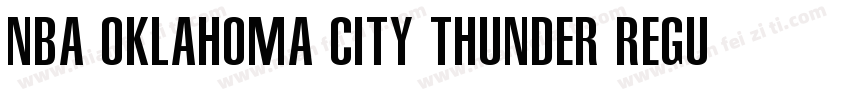 NBA Oklahoma City Thunder Regular字体转换